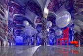 3d-Bild "Hall of Fame", surrealistische, digitale 3D-Kunst von Karin Kuhlmann